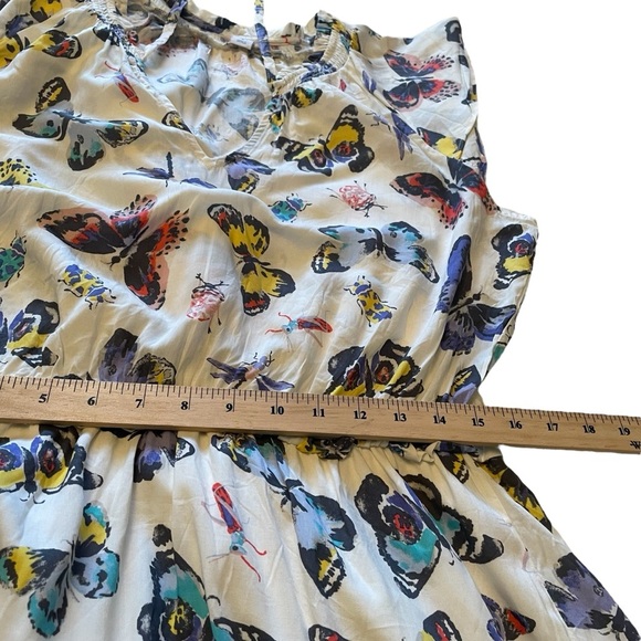 Old Navy Butterfly Print Dress-Size Large-NWT-V Neck - Picture 10 of 12